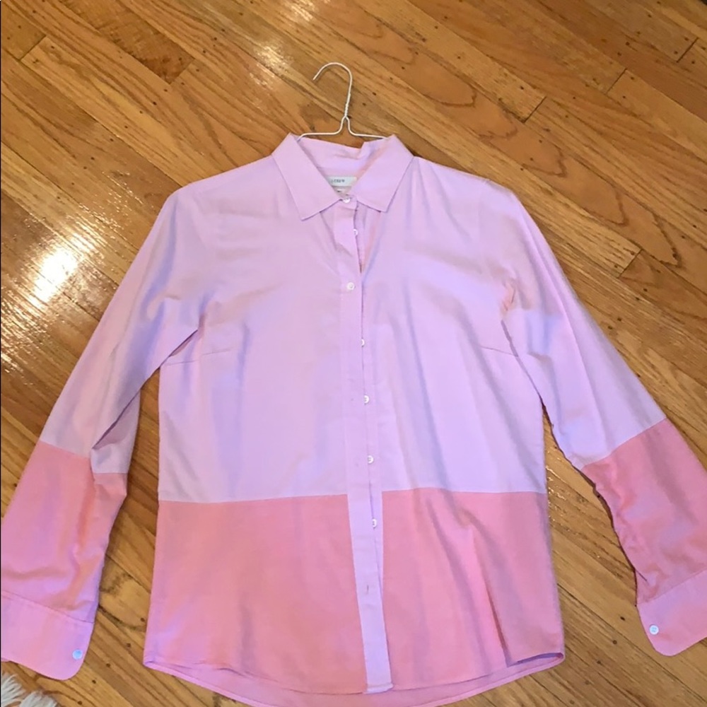 Jcrew two-tone pink oxford